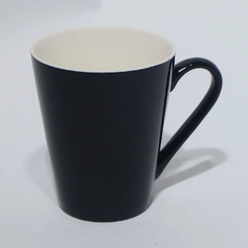 Hot Selling Black and White Ceramic Coffee Cup Porcelain Mug Stocked Color Glaze Mug No MOQ Fast Delivery