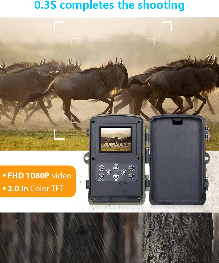 HC-810M 2G Hunting Wireless 1080P MMS P SMS Waterproof Infrared Night Vision Wildlife Trail Camera 9