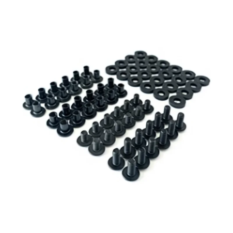 Black Chicago Screws for DIY and Leather Gun Holsters Clips and Knife Sheaths Includes Phillips Truss Heads Open Slotted