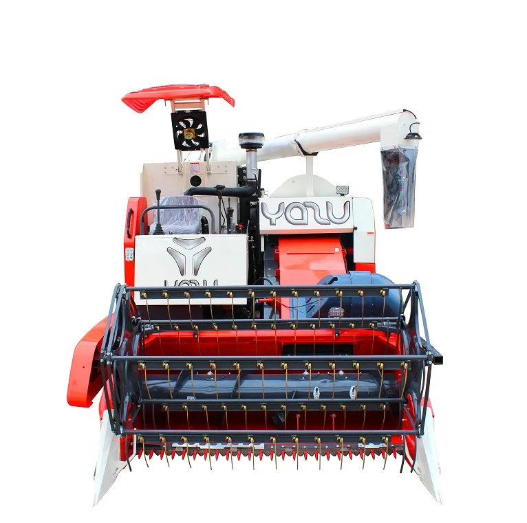 high quality YAZU harvetser chinese manufacturer combine harvester similar kubota DC70 with lifting chassis