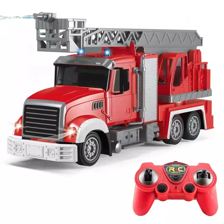 2.4G Fire Fighting Toy Rc Truck 7 Channel Radio Control Fire Car Spray Water Rc Fire Engine Toy
