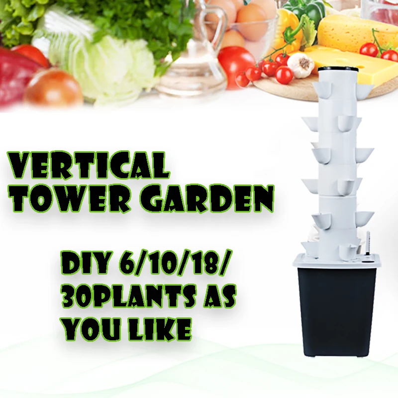 2023 High Quality Aeroponic Tower Garden Vertical Hydroponic Grow Tower System For Home Garden
