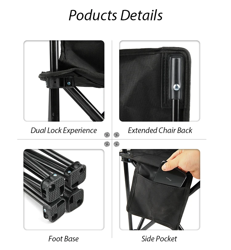 
Outdoor Picnic Durable Portable Folding Backrest kamp sandalyesi fishing beach chair for camping 