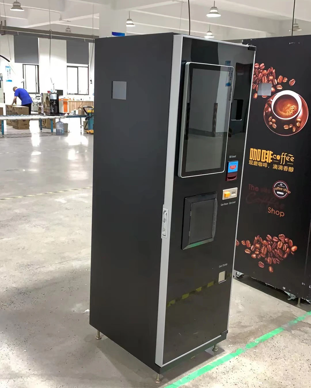 Кофейная машина от фасона до чашки автомат по продаже кофейных зерен с киоском