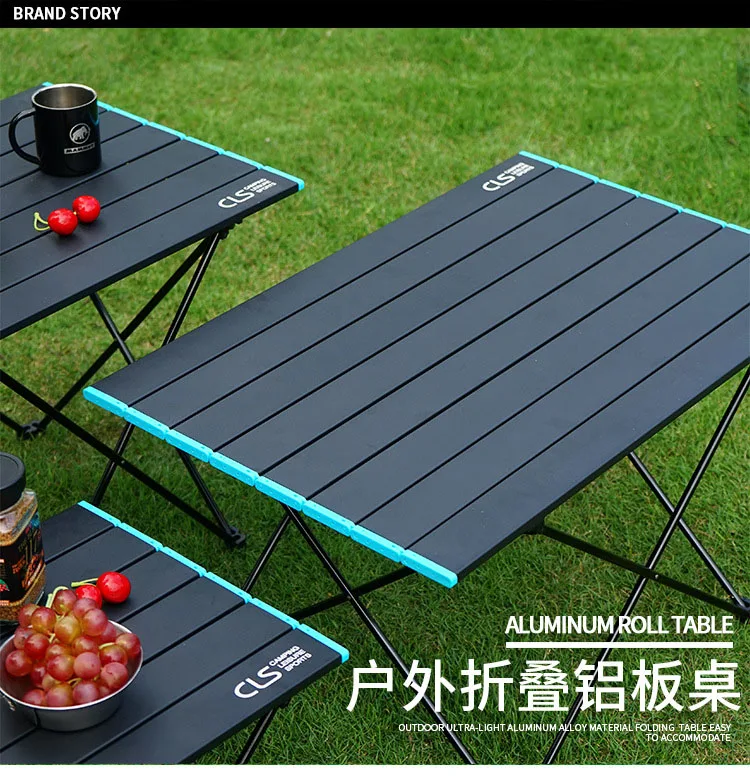 
New outdoor folding table mini portable climbing camping barbecue table 