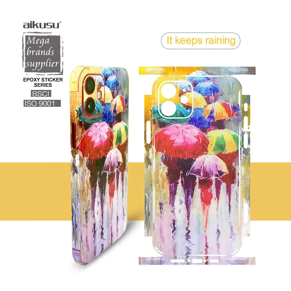 Wholesale 3M film skin sticker mobile for iPhone 12 PRO skin wrap sticker protective around borders back thin 3D elegant sticker