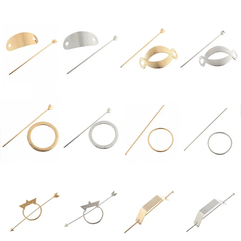 New Women Fashion Elegant Metal Hairpin Hashion Hair Stick Forks Alloy Hair Clips Women Girl Accessories