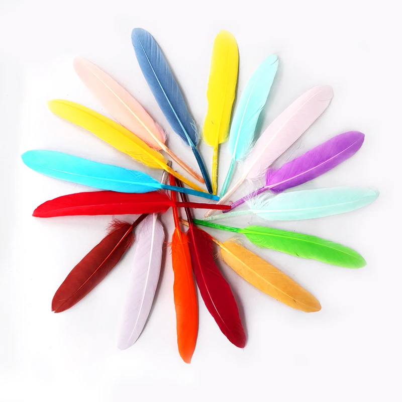 4-6 Inch(10-15 Cm) 100PCS Wholesale DIY Natural Goose Feathers White for Hat Gifts Package