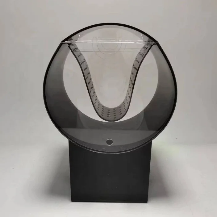 Round Black Plastic Drink Dispenser with Spigot Convenient Tabletop Beverage Dispenser