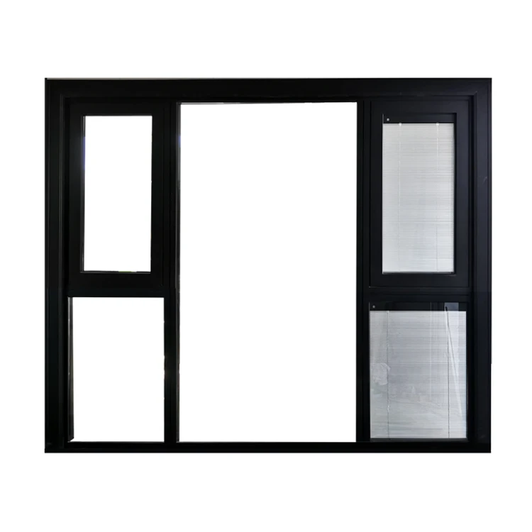 Custom Made Commercial Grade Modern Aluminium Tilt Turn Casement Windows With Double Glazed Tempered Glass
