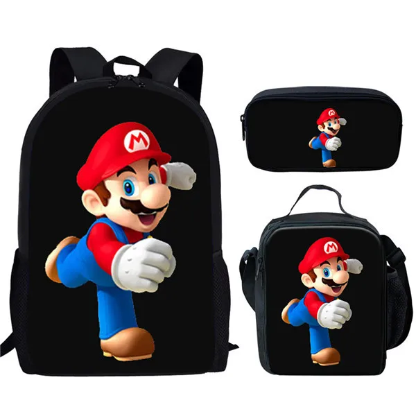 
 2020 Factory Popular Back Pack Cartoon Super Mario Anime Custom Backpack Bags For Girls School Bag Manufacturers  