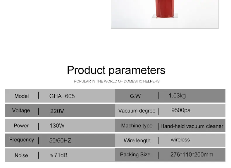 
Wireless wet dry Vacuum Cleaner with hepa 