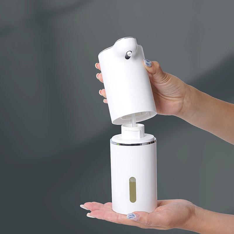 Automatic 300ml Foaming Hand Soap Dispenser Touchless Foam Soap Dispenser Rechargeable Bathroom Countertop Soap Pump for Kids