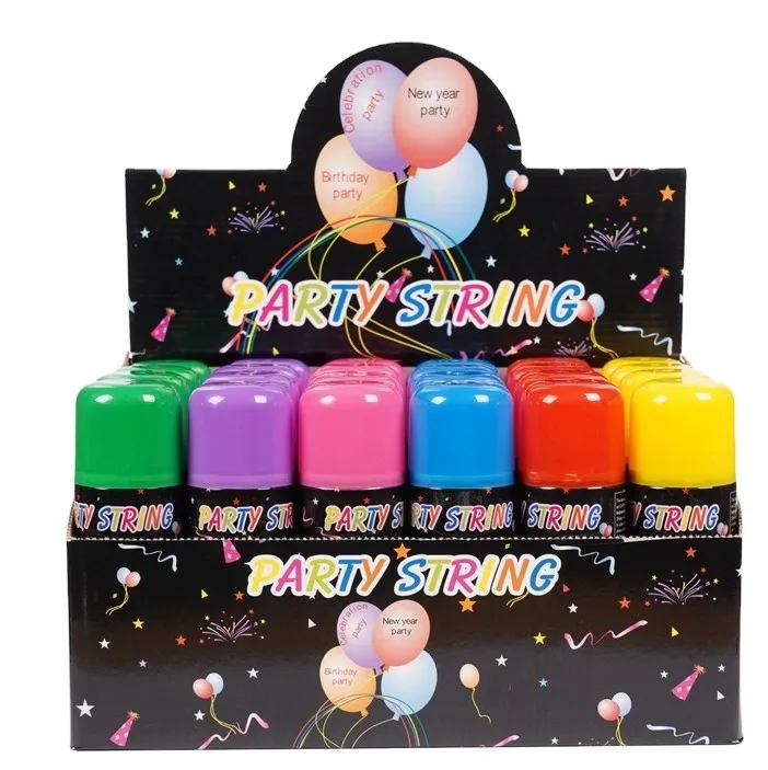 Eco-friendly Biodegradable Colorful Spray Silly String For City Party Decoration Toys From China Factory Wholesale Price Sale