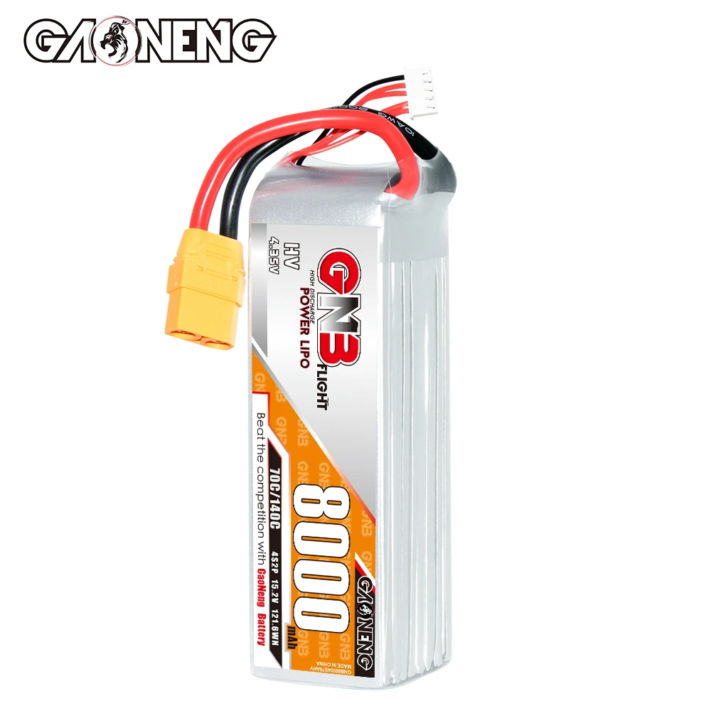 GNB GAONENG LiHV 8000 мАч 4S 15 2 В 70C 140C XT90 RC LiPo батарея для автомобиля FPV Дрон лодка мягкая упаковка