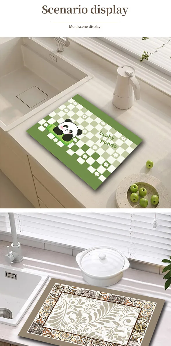 Simple Washable Kitchen Rugs Set 2 Piece Non-Slip Kitchen Mats And Rugs Runner Set Waterproof Kitchen Floor Rug Runner Doormat