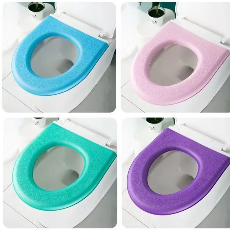 Hot Sale Comfortable Bathroom Toilet Seat Cover Closestool Washable Soft Warmer Mat Pad Cushion Toilet Seat Cover