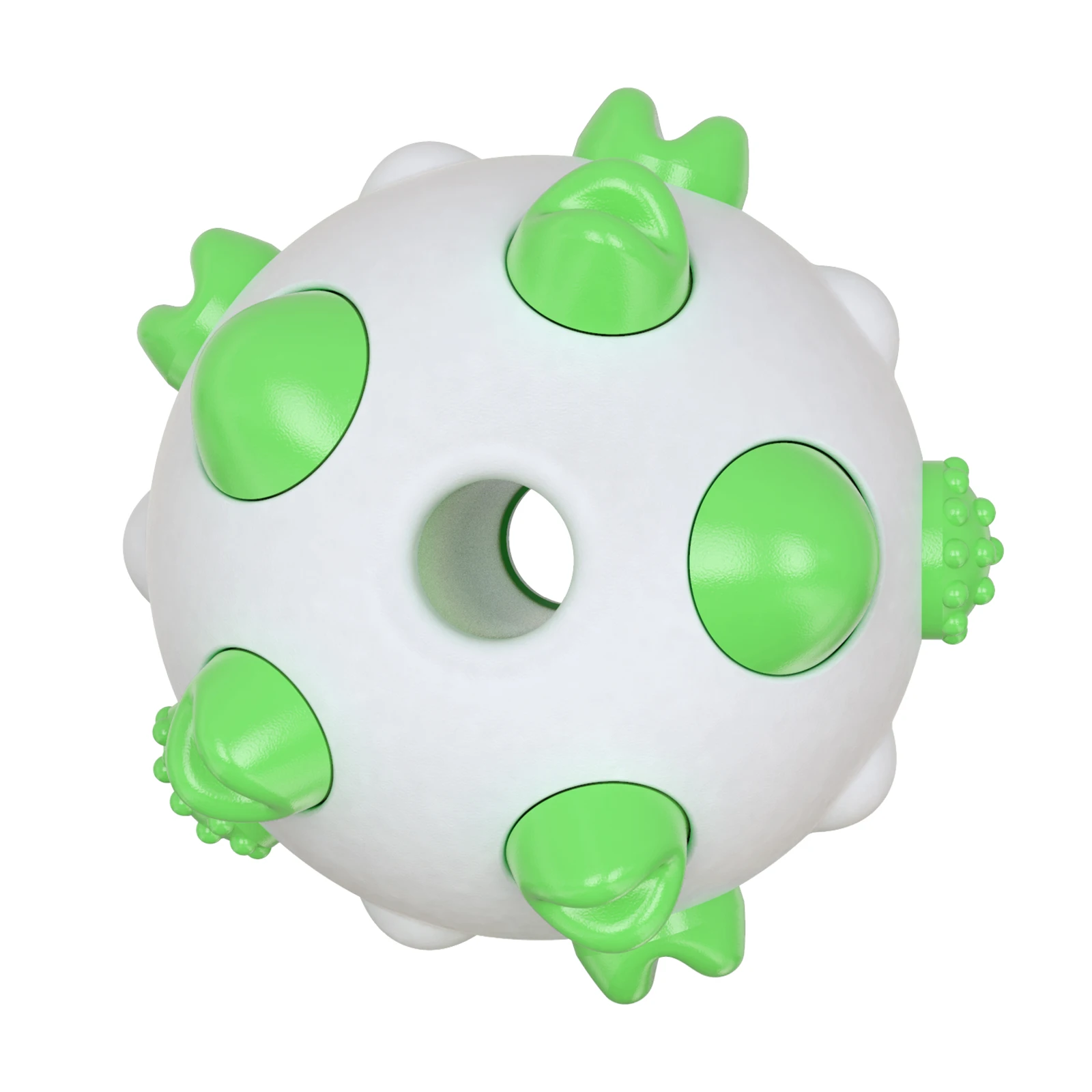 Зубная щетка для собак, устойчивая к грызам кости в форме шара, желтая игрушка для жевания, мяч для молара, игрушка для собак