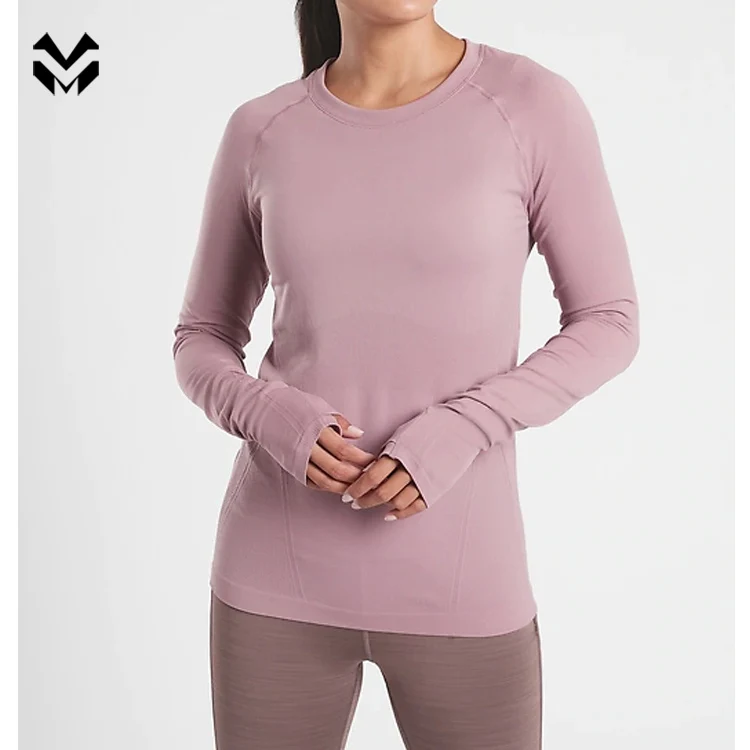 High Quality Workout  Fitness Sport Wear  Gym T-shirt  Sweatshirt  For Women Leisure Wear