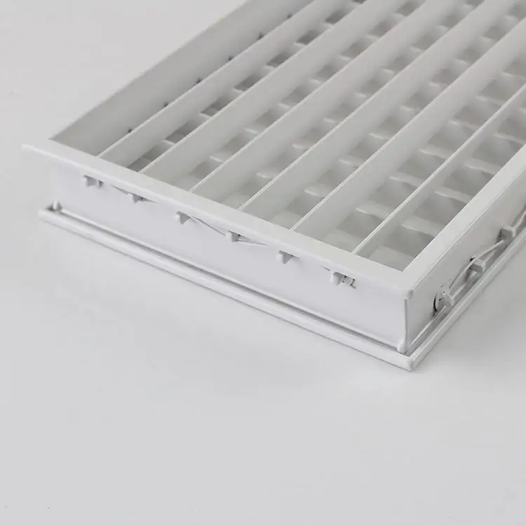 removable core single and double aluminum deflection grille