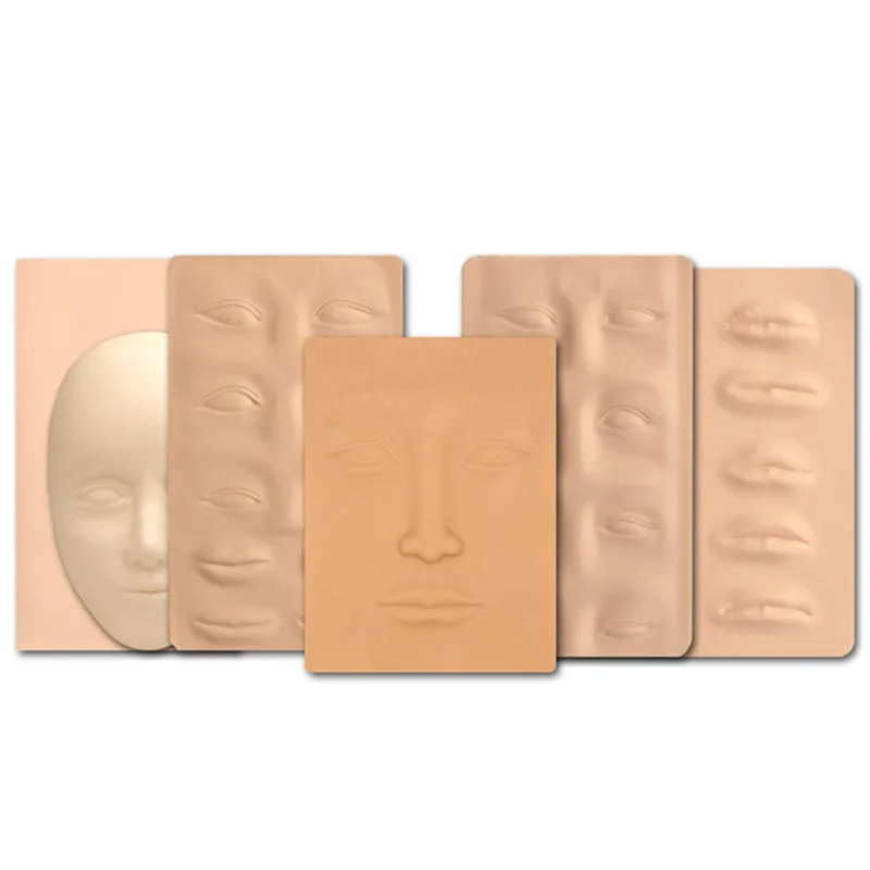 3D Silicone Whole Face Skin Permanent Makeup tattoo practice Silicone Doll Face Skin