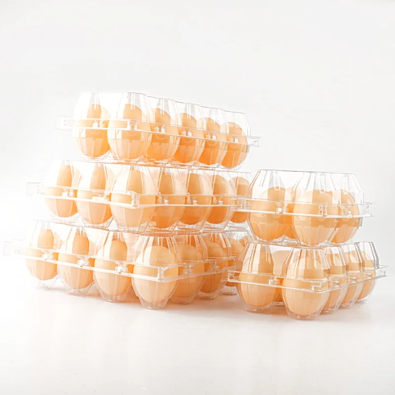 plastic egg trays for 30 eggs clear transparent 6 cells holes plastic quail egg packaging tray box crate