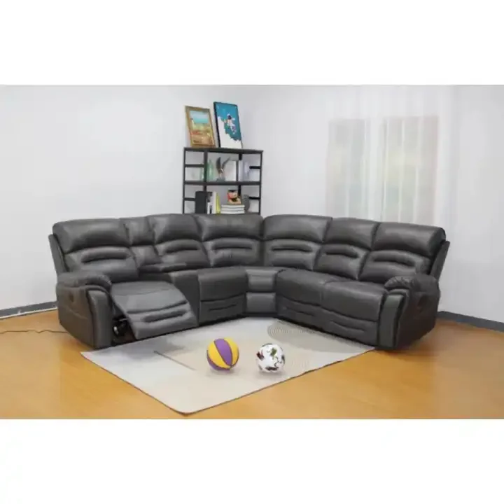Frank fashionable design soft sectional leather couch sofa set furniture living room