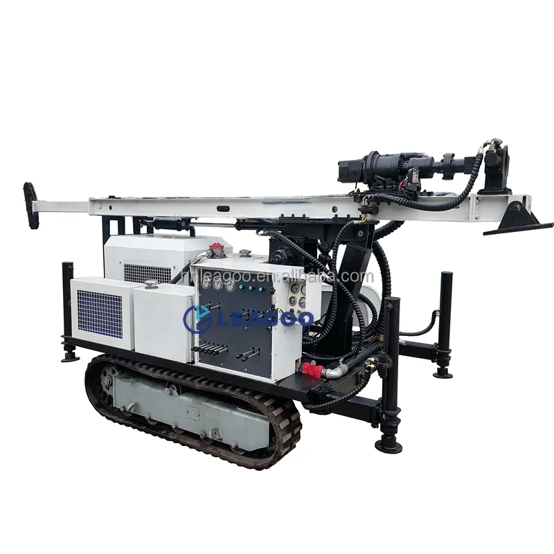 100m Air Compressor DTH Hammer Water Well Drilling Rig