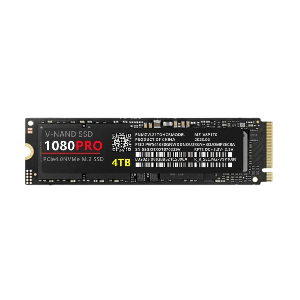 1080Pro SSD 1 ТБ, 2 ТБ, 4 ТБ-высокопроизводительный PCIe 4,0 М. 2 2280 NVMe твердотельный привод для максимальной скорости и емкости