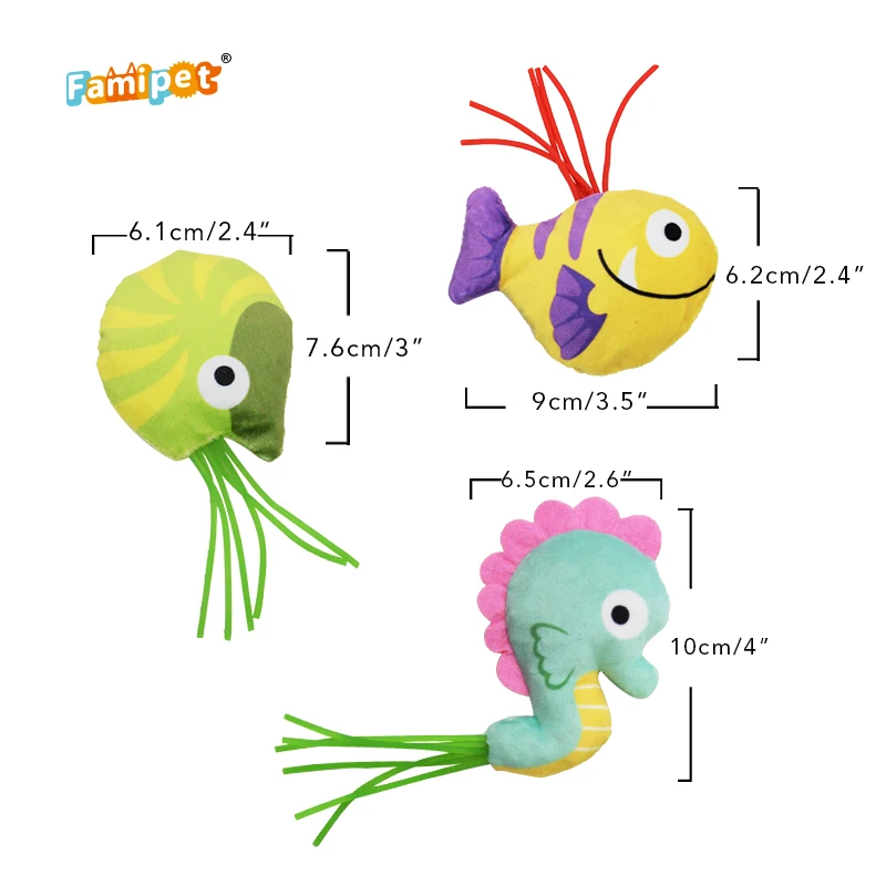 Famipet новый дизайн на заказ серия морских животных мягкая плюшевая игрушка для домашних