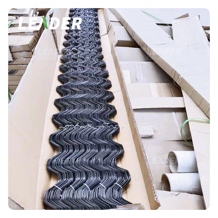 greenhouse accessories 2.0mm 2.3mm plastic coating PVC wiggle wire 2m/pcs film locking zigzag wire