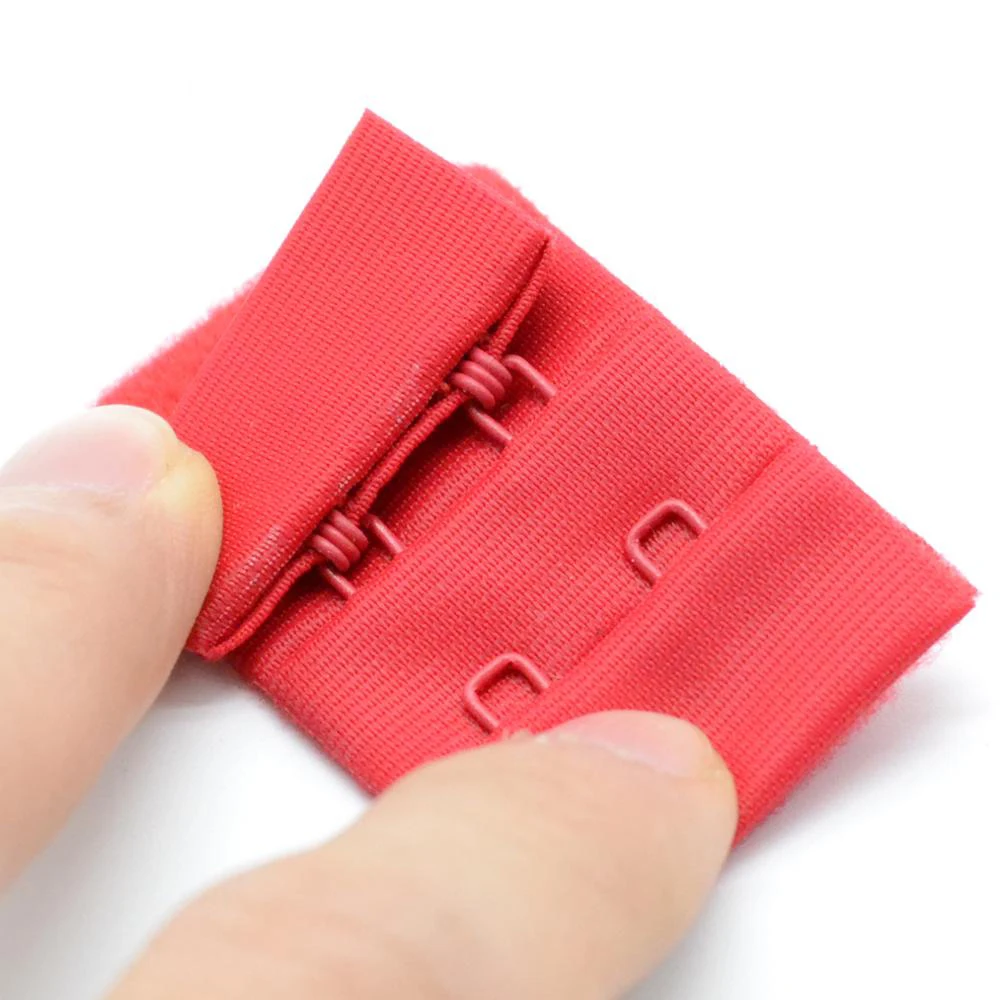 Mingshang Factory Supply High Quality Bra Accessory Hook And Eye Tape 3 Rows And 2 Hooks 3x2 bra hook
