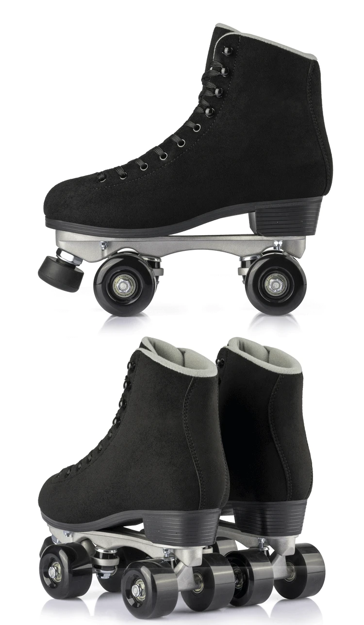 Wholesale spot double row skates comfortable breathable durable four-wheel roller skates