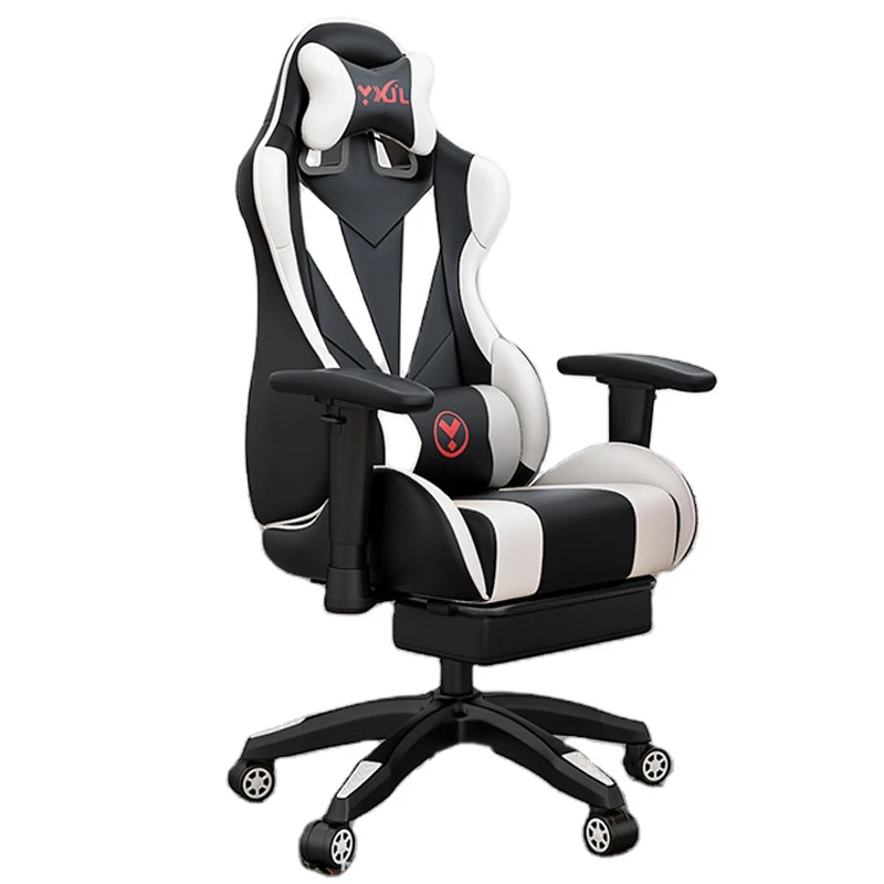 Manufacture Cheap Price Anji New Classic Popular Rotating Lifting Computer Chair Adjustable Leather Gaming chair with Footrest