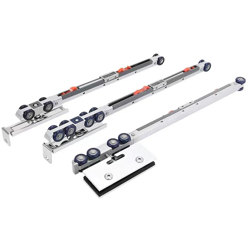 Double Way Soft Closing Sliding/Moving Door Rollers Bearing Glass/Wooden Door Hanging/Hanger Wheel Zinc Aluminum Damper Wheels