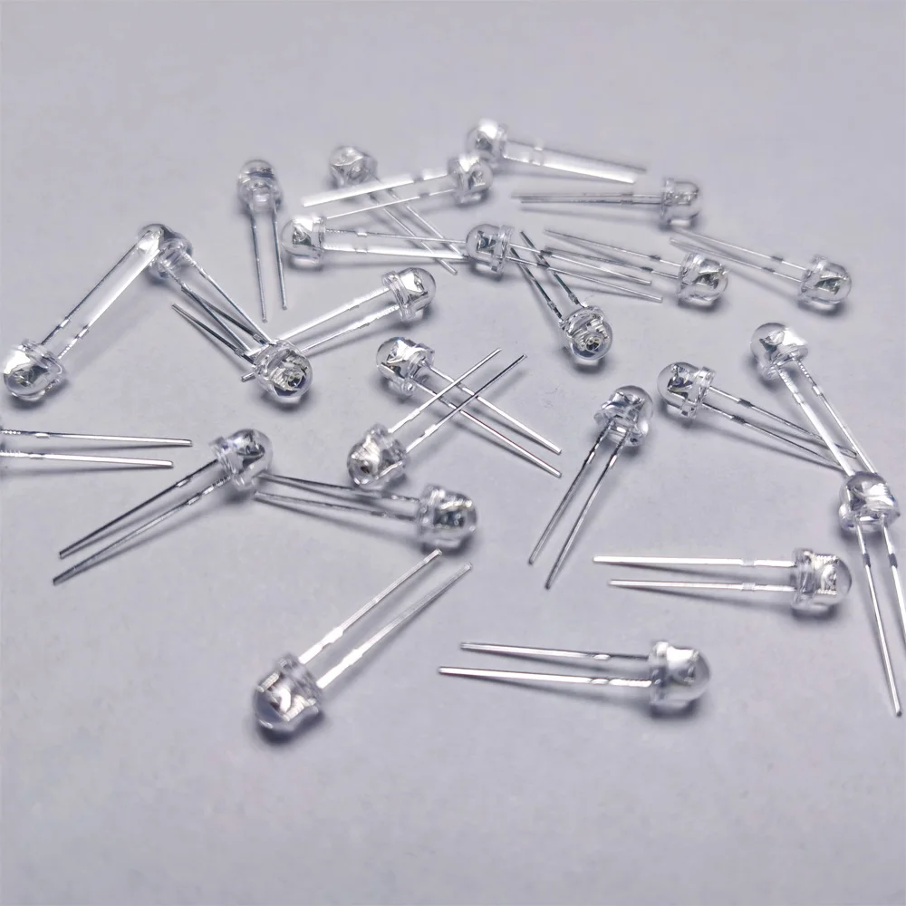 VanFun Factory 8mm 5mm RGB LED Diode Lamp Bulb Round Shape With 2 Pin 3V Input Voltage