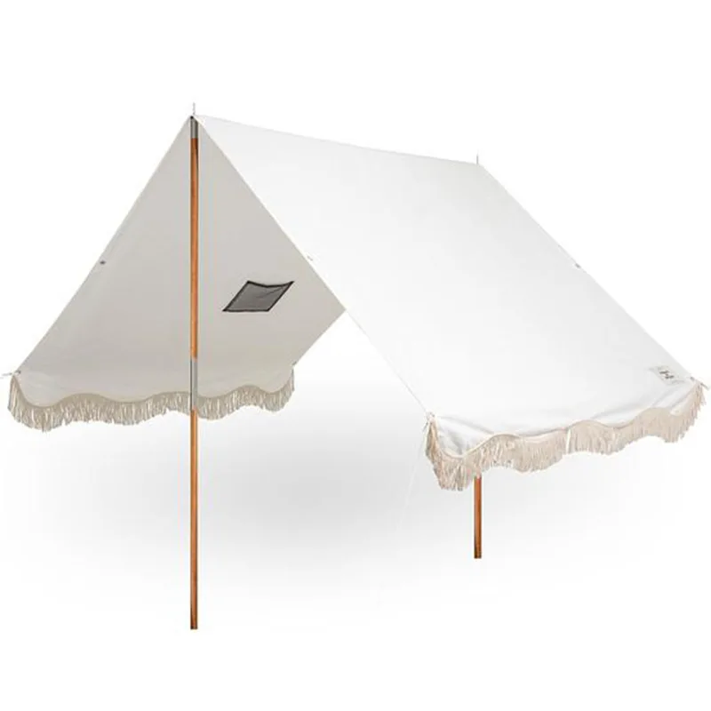 Lightweight Camping Outdoor Luxury Stretch Beach Shelter Sun Shade Tent Beach Tent White