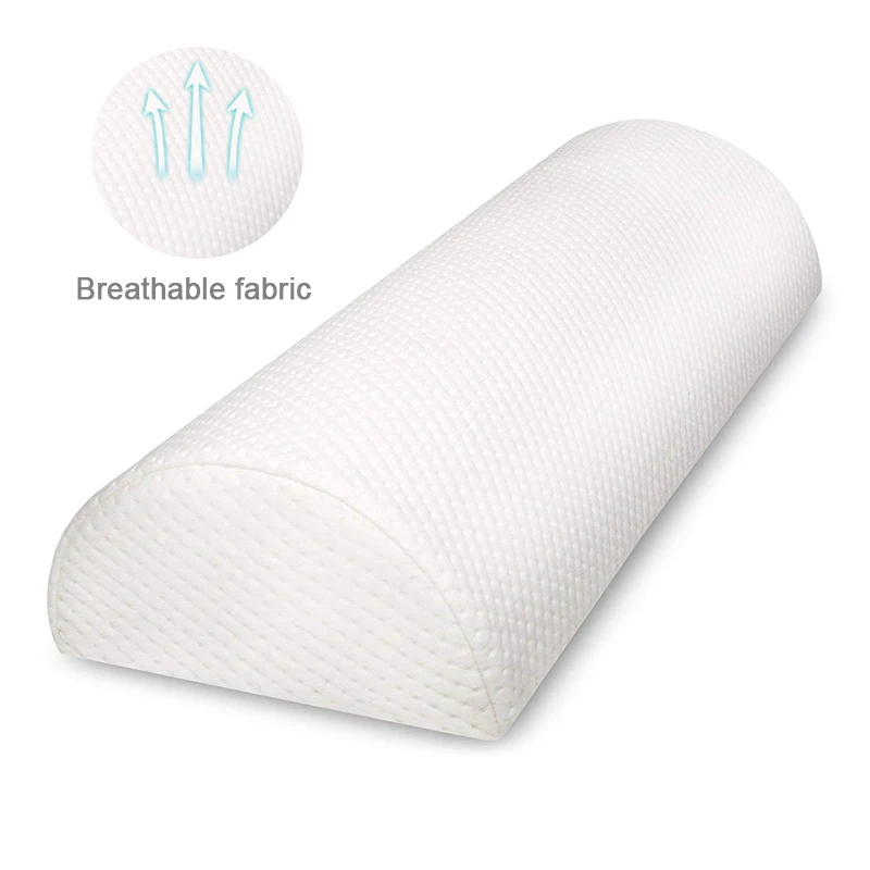 Cooling Gel Lumbar Pillow for Sleeping Memory Foam Lower Back Pain Relief Support Cushion