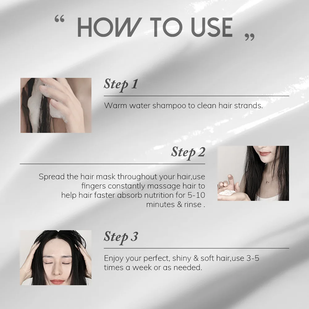 Natural Sulfate Free Professional Repair Hair Mask Protein Keratin Damaged Hair Care Argan Oil Hair Repair Mask