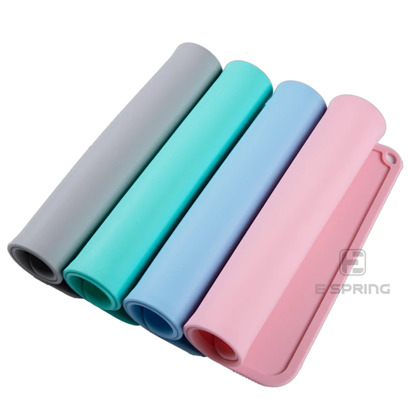 According Pantone Color foldable kids silicone mat placemat silicone placemat kids