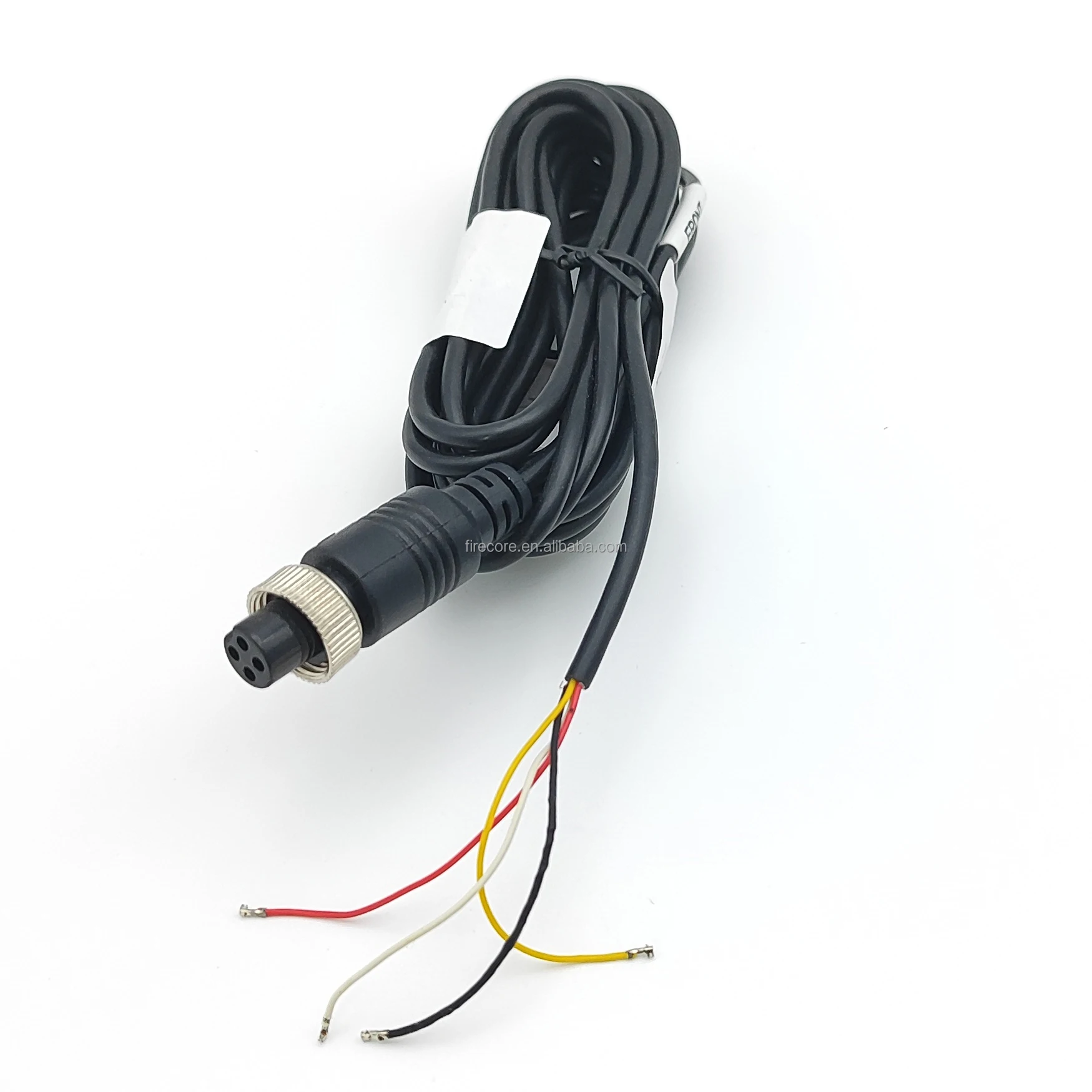 reversing lorry camera M12 aviation connector 4 pin cable truck extension cable