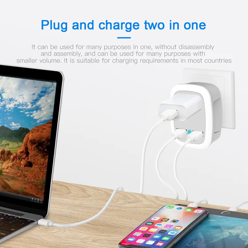 250V US to UK  US TO EU  Plug adapter Power Converter travel Plug with dual usb charger 2.4A output,universal travel adapter