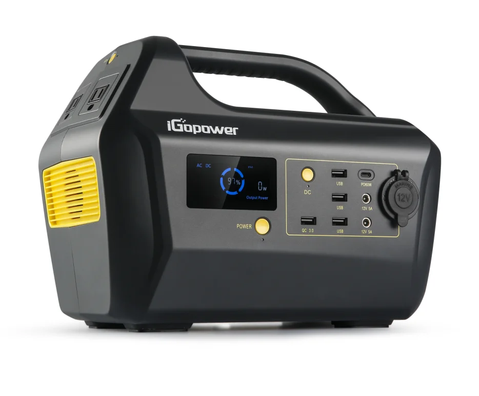 Портативный резервный генератор 500 Вт 110 В 220 В Солнечная зарядная станция портативный блок питания внешний аккумулятор с автомобильным зарядным устройством