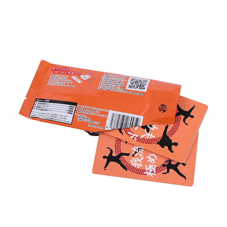 Custom cheap high quality Packaging game Children Card Kids Playing cards flash paper card