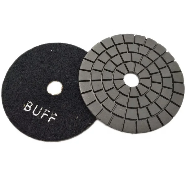 100mm Granite Diamond Black Wet Polishing BUFF Pads