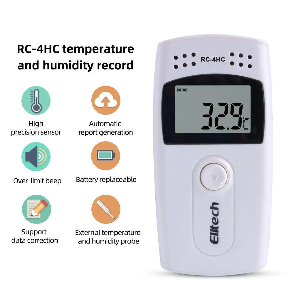 RC-4HC холодной цепи Транспорта Мини Тип USB Температура и влажность Регистратор данных 32000