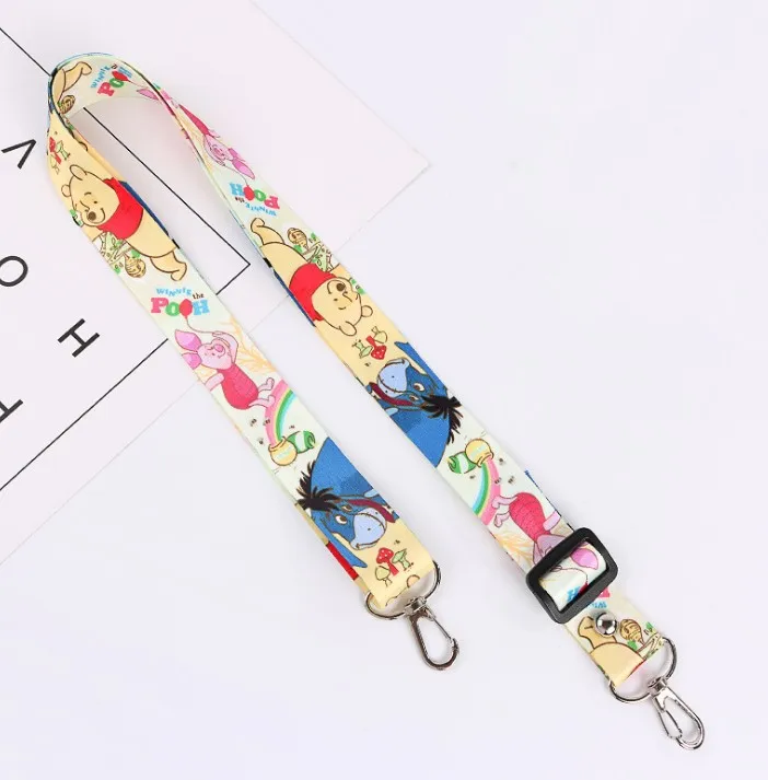 Custom Logo Digital 6 Color Printing Polyester Airbus Neck Lanyards For Mobile Phone