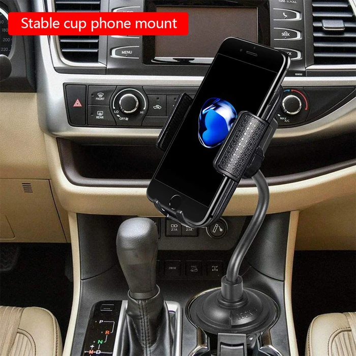 Cup Phone Holder for Car Universal Adjustable Gooseneck Cup Holder Cell Phone Mount