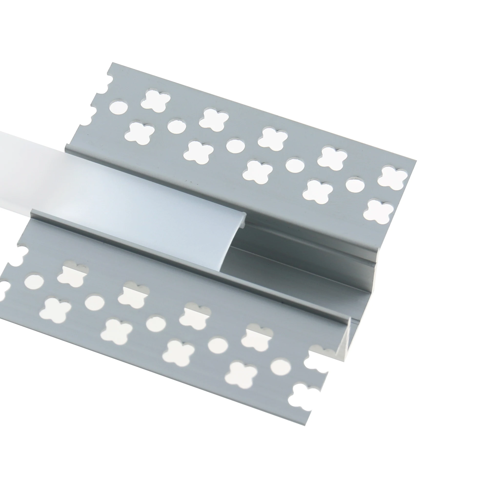 Seamless Drywall LED Channel Architectural Gypsum Plaster Led Aluminium Profile Ceiling Extrusion Channel Light