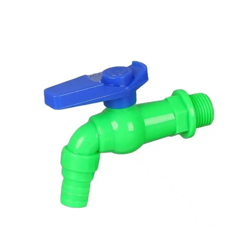 Made in China customized  color plastic Washing Machine Water faucet Ball Bibcock Garden hose outdoor water faucet